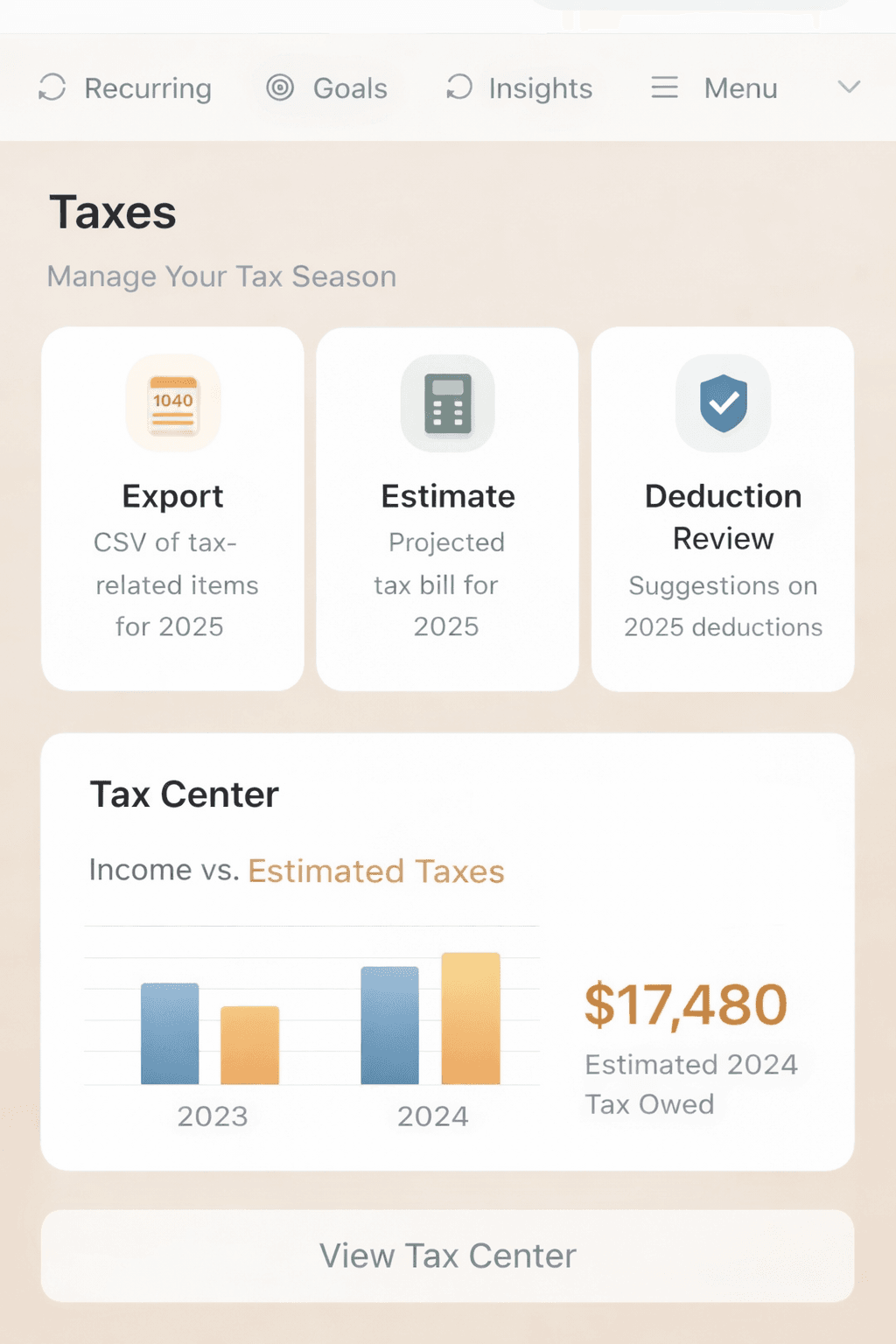 Organized tax documents and calculator representing tax readiness.